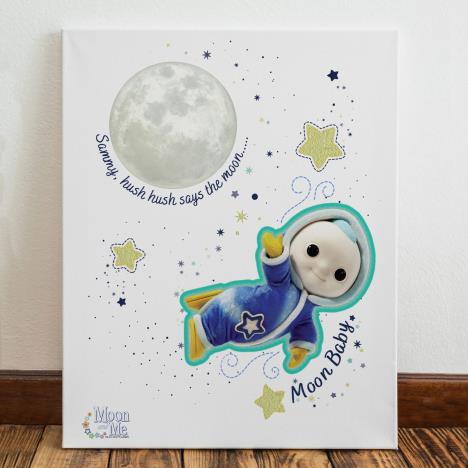Personalised Moon and Me Hush Says The Moon Canvas Extra Image 1